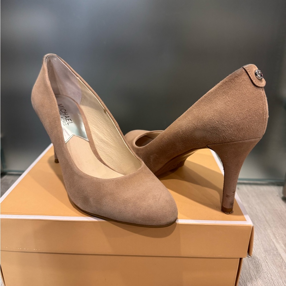 Michael Kors Brown Suede Heels